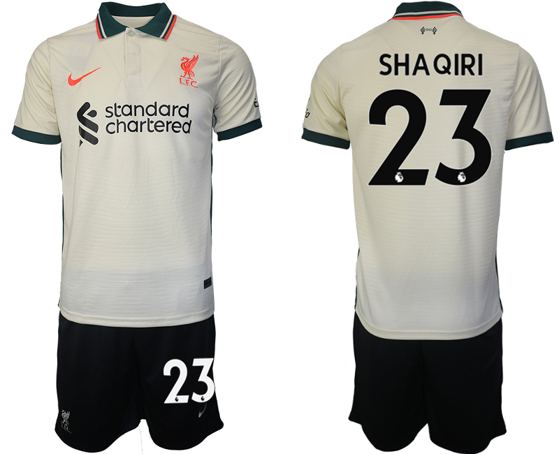 Men 2021-2022 Club Liverpool away cream #23 Soccer Jersey